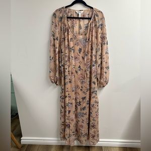 Addition Elle Pink Floral Maxi Dress